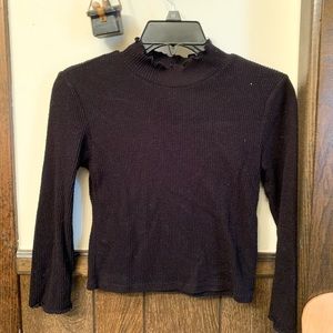 Black top sweater